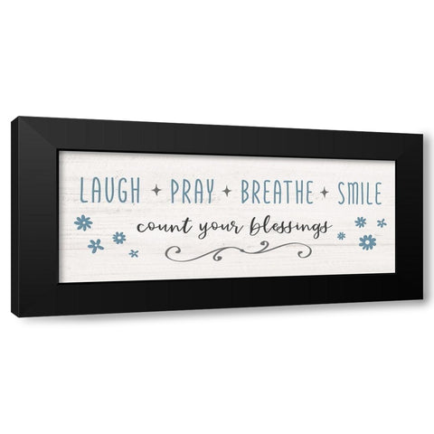 Count Your Blessings Black Modern Wood Framed Art Print with Double Matting by Carpentieri, Natalie