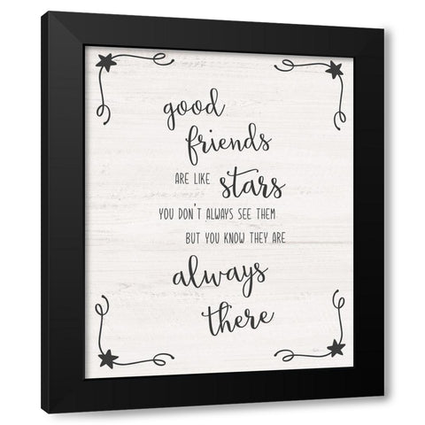 Always There Black Modern Wood Framed Art Print with Double Matting by Carpentieri, Natalie