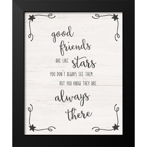 Always There Black Modern Wood Framed Art Print by Carpentieri, Natalie