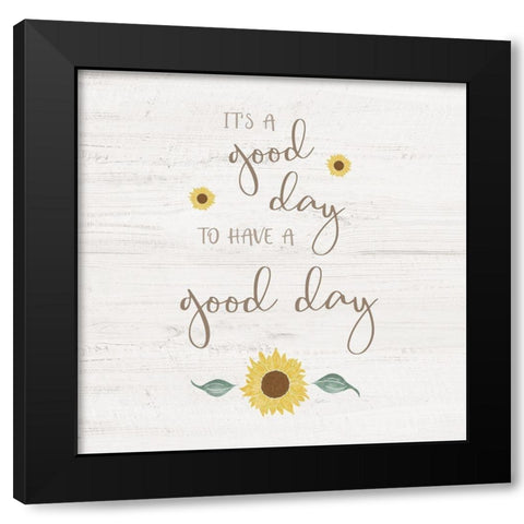 Good Day Black Modern Wood Framed Art Print by Carpentieri, Natalie