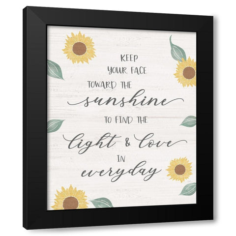 Toward The Sun Black Modern Wood Framed Art Print with Double Matting by Carpentieri, Natalie