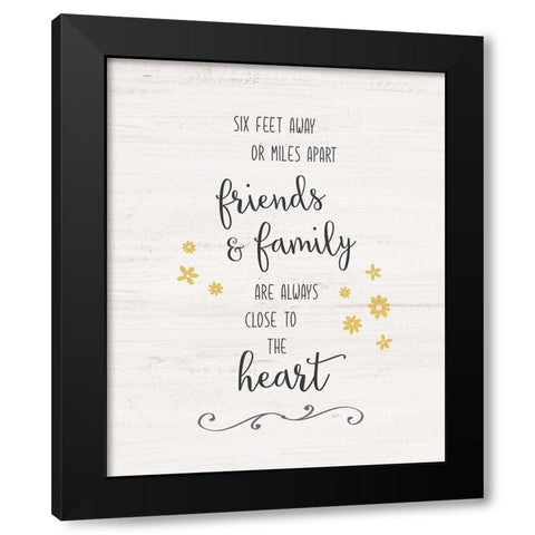 Close to the Heart Black Modern Wood Framed Art Print with Double Matting by Carpentieri, Natalie