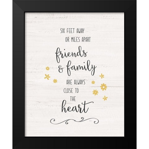 Close to the Heart Black Modern Wood Framed Art Print by Carpentieri, Natalie