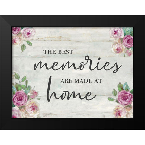 Memories At Home Black Modern Wood Framed Art Print by Swatland, Sally