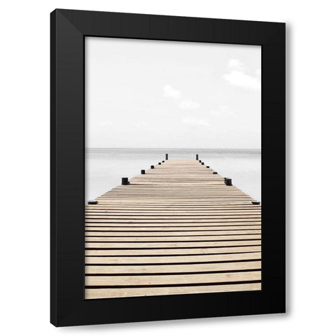 Neutral Skies Black Modern Wood Framed Art Print by Carpentieri, Natalie