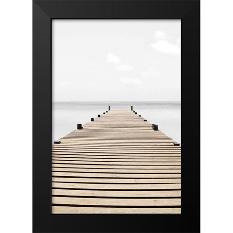 Neutral Skies Black Modern Wood Framed Art Print by Carpentieri, Natalie