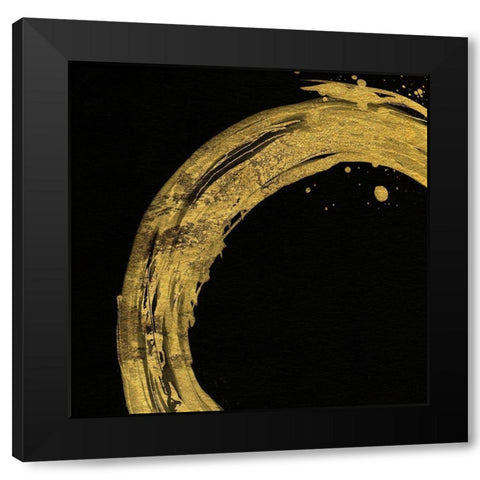 Into the Gold I Black Modern Wood Framed Art Print by Jill, Susan