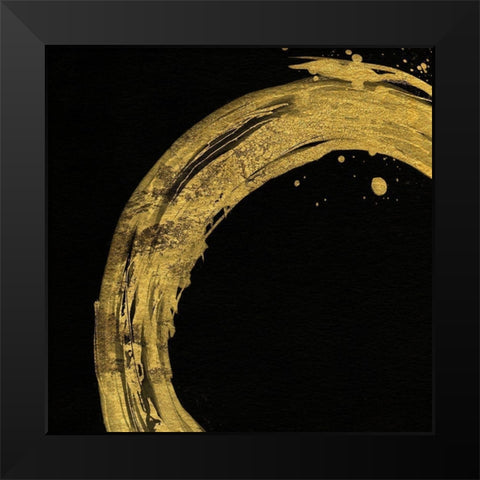 Into the Gold I Black Modern Wood Framed Art Print by Jill, Susan