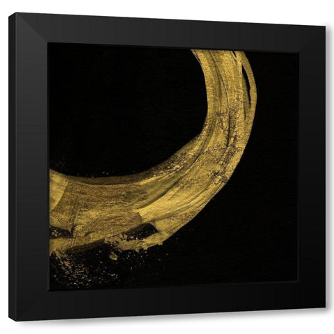 Into the Gold II Black Modern Wood Framed Art Print with Double Matting by Jill, Susan