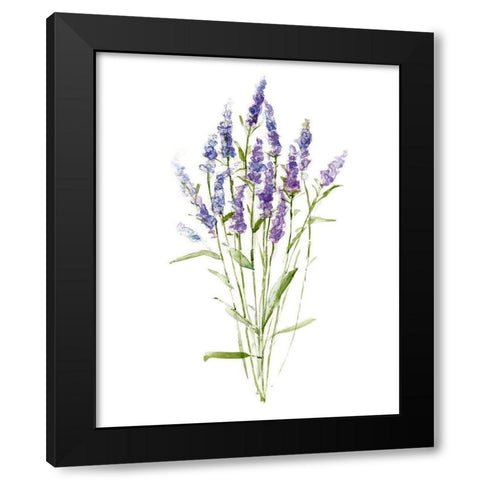 Sweet Lavender II Black Modern Wood Framed Art Print by Swatland, Sally