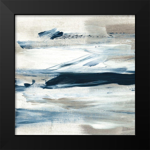 Tumultuous Indigo III Black Modern Wood Framed Art Print by Jill, Susan