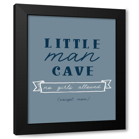 No Girls Allowed Black Modern Wood Framed Art Print with Double Matting by Carpentieri, Natalie