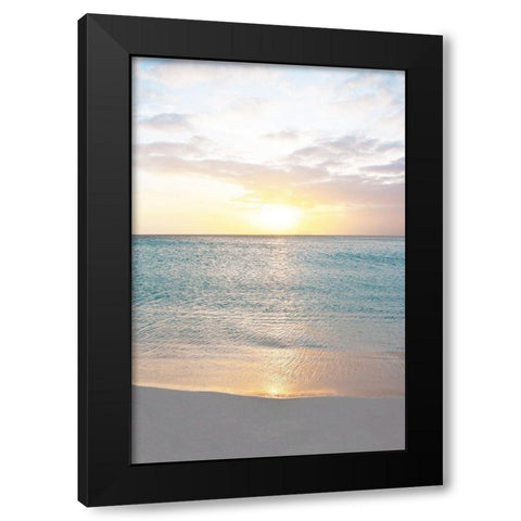 Soft Reflections Black Modern Wood Framed Art Print with Double Matting by Carpentieri, Natalie