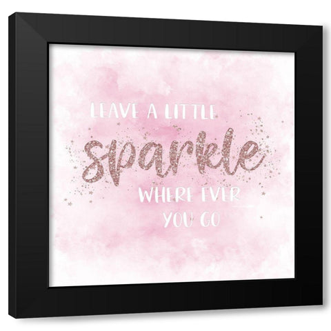 Sparkle Black Modern Wood Framed Art Print with Double Matting by Carpentieri, Natalie