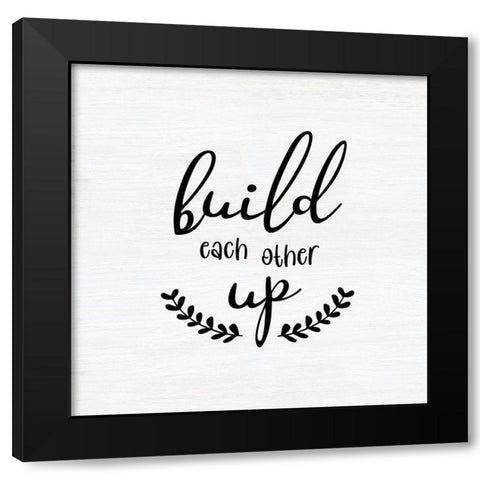 Build Up Black Modern Wood Framed Art Print with Double Matting by CAD Designs