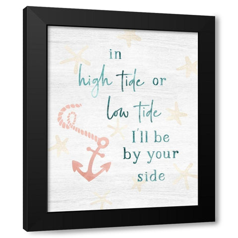 High Tide Black Modern Wood Framed Art Print with Double Matting by Carpentieri, Natalie