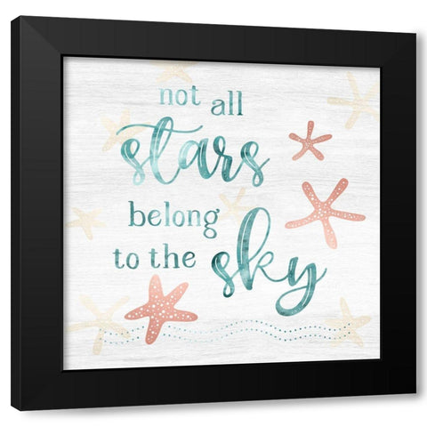 Stars Sky Black Modern Wood Framed Art Print with Double Matting by Carpentieri, Natalie