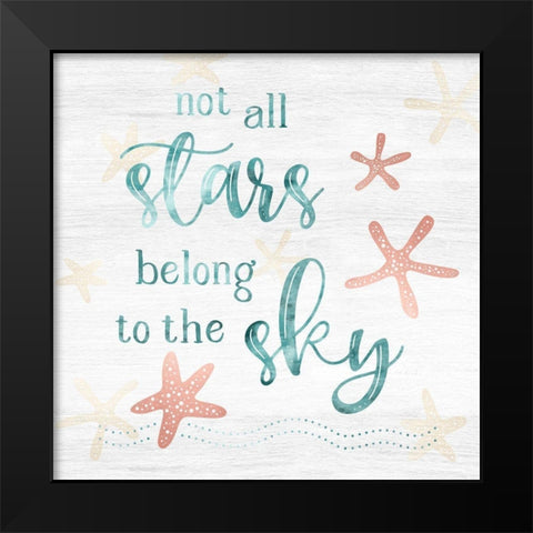 Stars Sky Black Modern Wood Framed Art Print by Carpentieri, Natalie