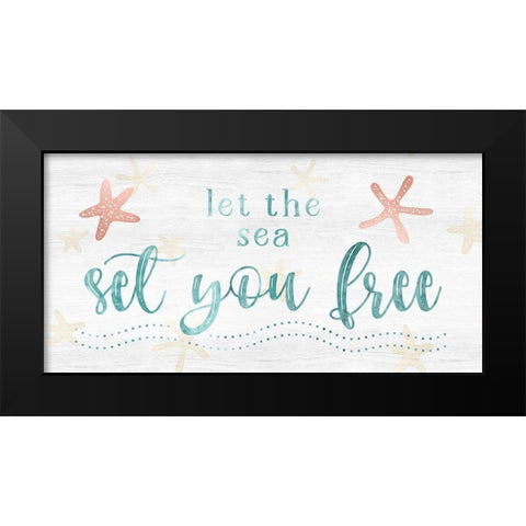 Sea Free Black Modern Wood Framed Art Print by Carpentieri, Natalie