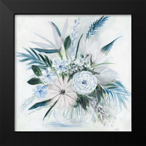 Blue Tropicana II Black Modern Wood Framed Art Print by Dunlap, Marilyn