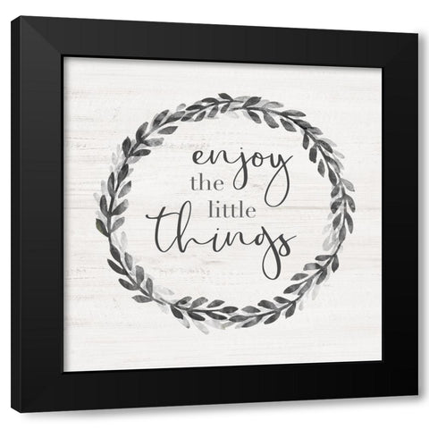 Little Things Black Modern Wood Framed Art Print by Carpentieri, Natalie