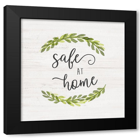 Safe at Home Black Modern Wood Framed Art Print with Double Matting by Carpentieri, Natalie
