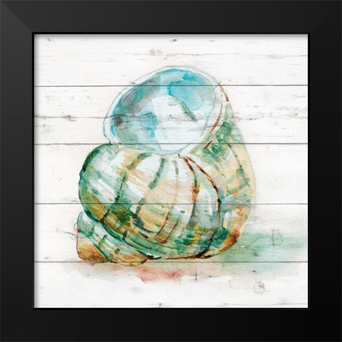 Tye Dyed Shell IV Black Modern Wood Framed Art Print by Robinson, Carol