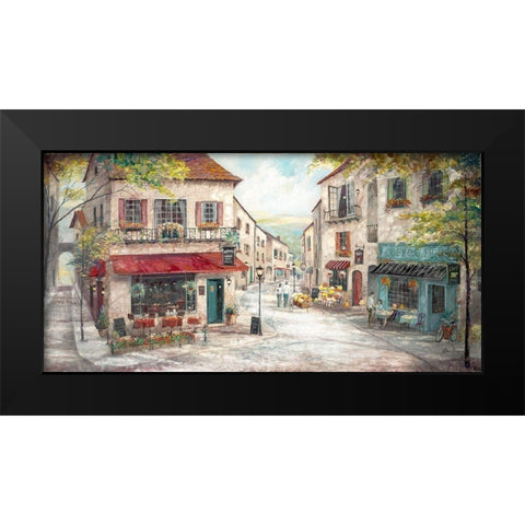 Happy Hour Black Modern Wood Framed Art Print by Manning, Ruane