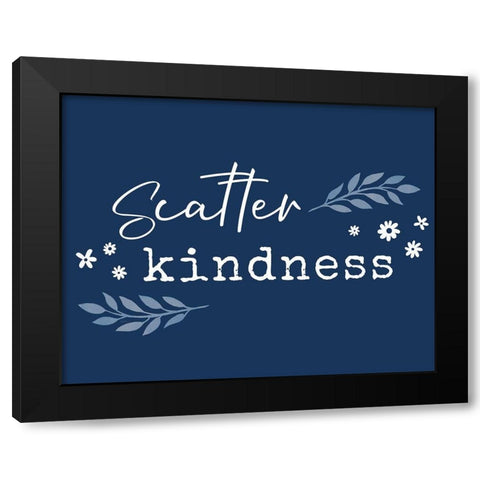 Kindness Black Modern Wood Framed Art Print by Carpentieri, Natalie