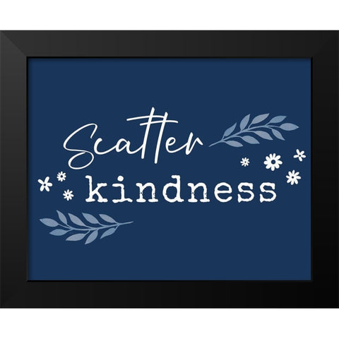 Kindness Black Modern Wood Framed Art Print by Carpentieri, Natalie