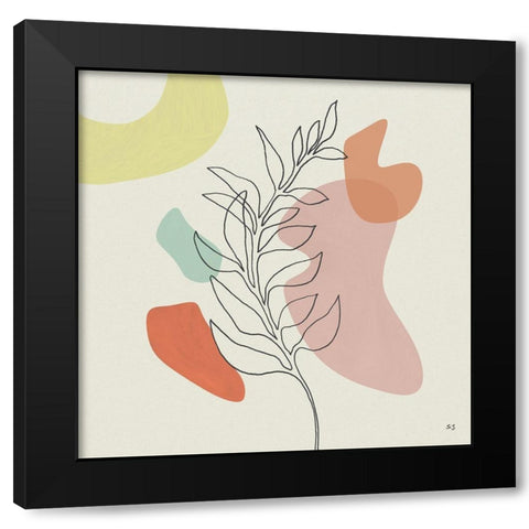 Growing Strong II Black Modern Wood Framed Art Print by Jill, Susan