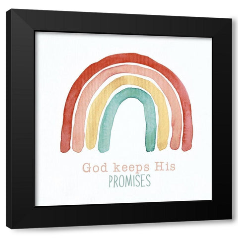 God Keeps Black Modern Wood Framed Art Print with Double Matting by Donovan, Kelly