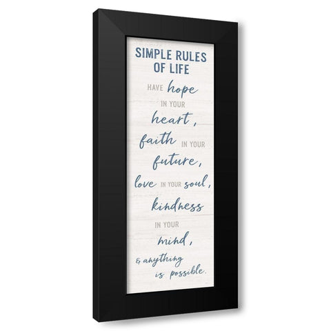 Have Hope Black Modern Wood Framed Art Print with Double Matting by Carpentieri, Natalie