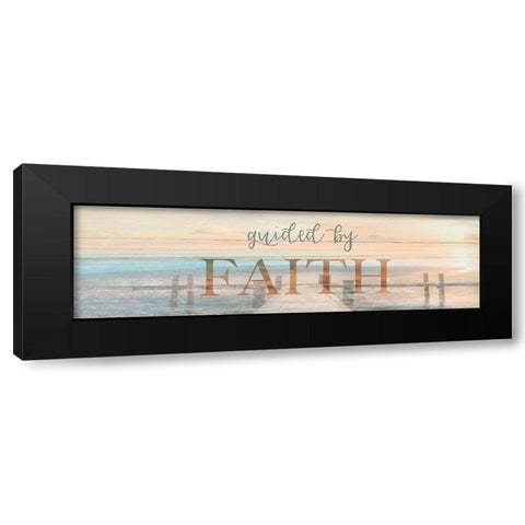 Guided by Faith Black Modern Wood Framed Art Print with Double Matting by Calascibetta, Mike