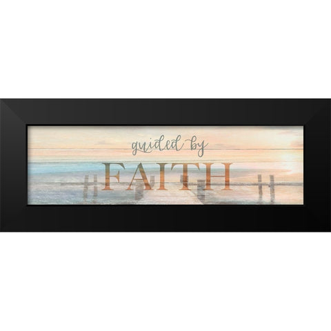 Guided by Faith Black Modern Wood Framed Art Print by Calascibetta, Mike