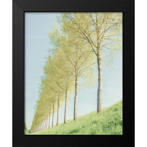 Endless Black Modern Wood Framed Art Print by Van de Goor, Lars