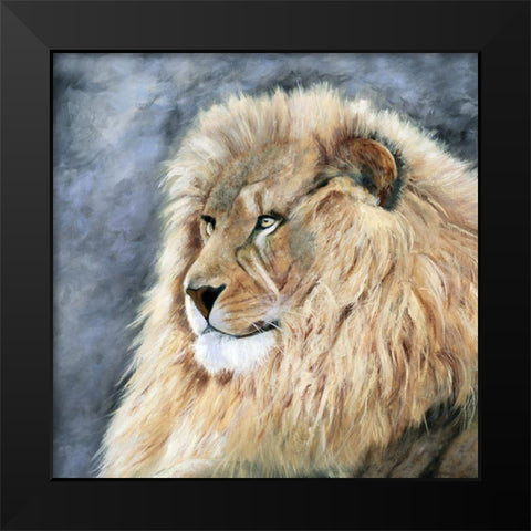 Watchful Wisdom Black Modern Wood Framed Art Print by Cole, Jan