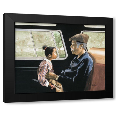 Road Trip II Black Modern Wood Framed Art Print with Double Matting by McKinney, Tom