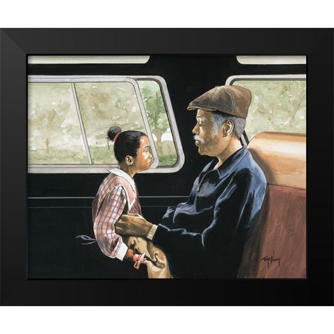 Road Trip II Black Modern Wood Framed Art Print by McKinney, Tom
