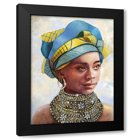Soulful Beauty I Black Modern Wood Framed Art Print with Double Matting by Brooks, Donna