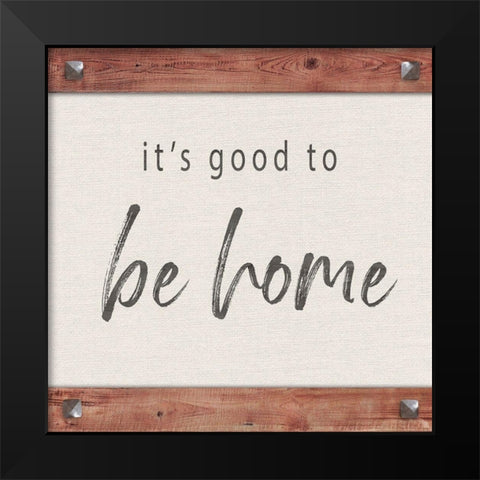 Home Black Modern Wood Framed Art Print by Murray, Amanda