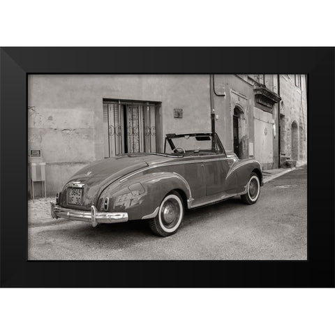 Classic Automobile Black Modern Wood Framed Art Print by Van de Goor, Lars