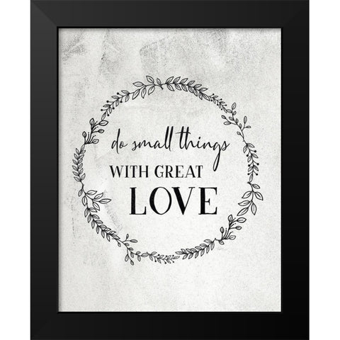 Small Things Black Modern Wood Framed Art Print by Carpentieri, Natalie