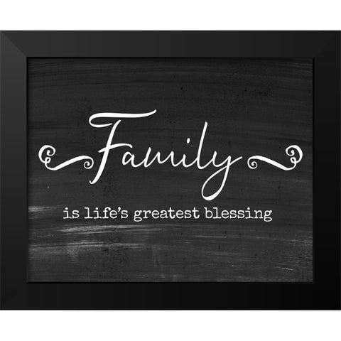 Greatest Blessing Black Modern Wood Framed Art Print by Murray, Amanda