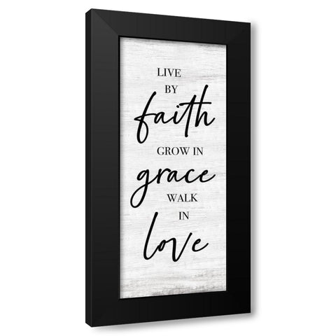 Walk in Love Black Modern Wood Framed Art Print with Double Matting by Carpentieri, Natalie