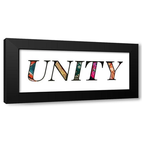 United Black Modern Wood Framed Art Print by Santiago, Daniela
