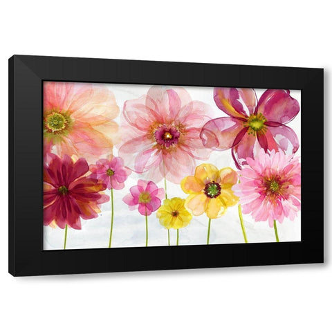 Pop of Spring Black Modern Wood Framed Art Print with Double Matting by Robinson, Carol