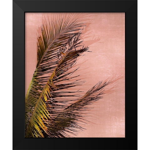 Honduras Palm Black Modern Wood Framed Art Print by Carpentieri, Natalie