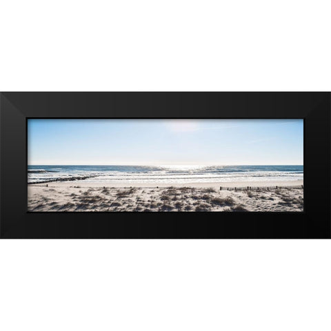 Sunday Surf Black Modern Wood Framed Art Print by Carpentieri, Natalie