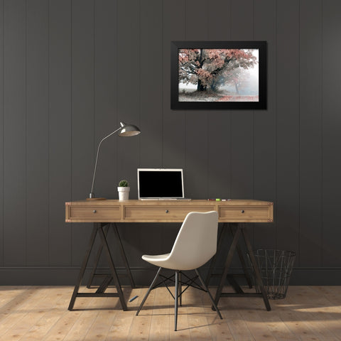 Magical Middle Earth Black Modern Wood Framed Art Print by Sutton, William